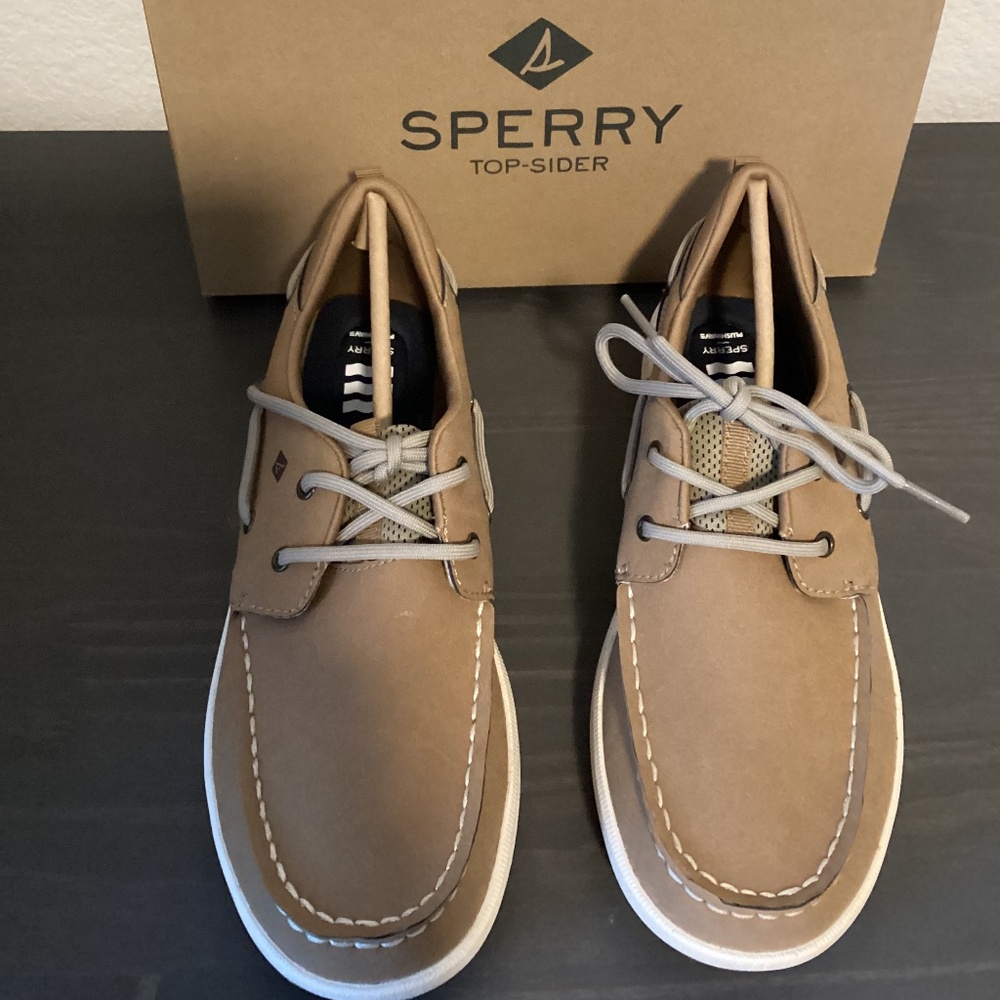 SPERRY Big Boys Fairwater Plushwave Boat Casual Sneakers